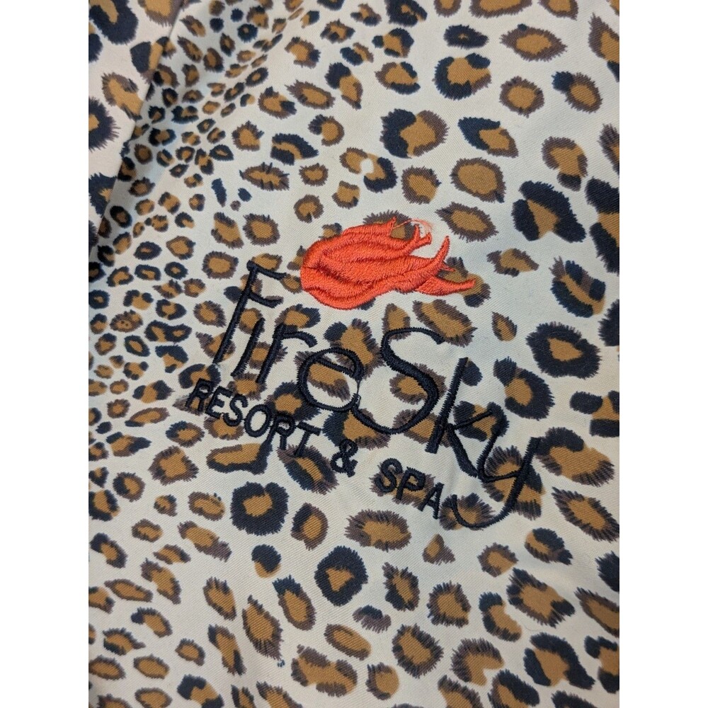 Kimpton Luxury Resort & Spa Leopard Cheetah Bath Robe Size L/XL New Tie - Picture 3 of 6